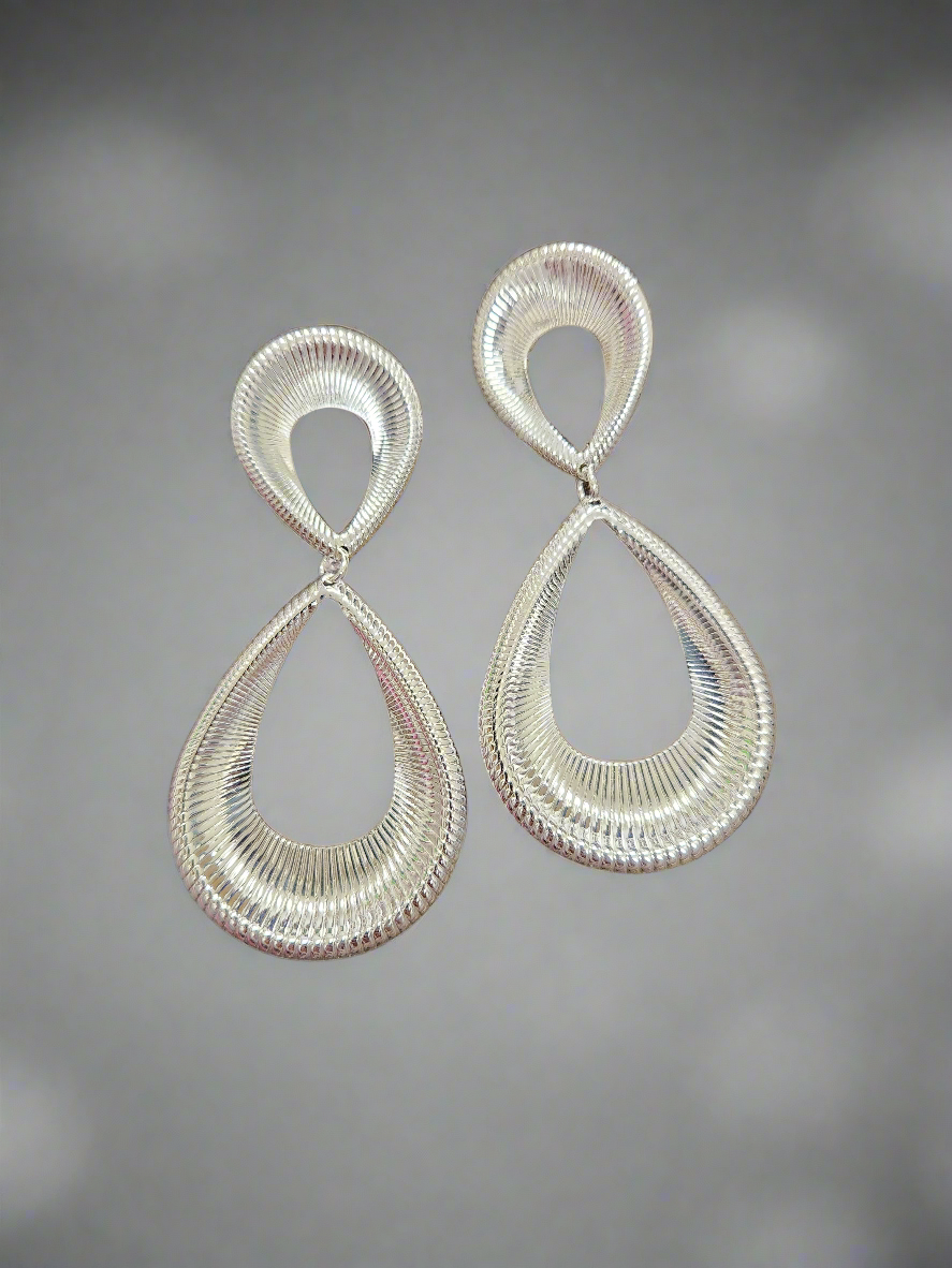 DOUBLE TEARDROP EARRINGS