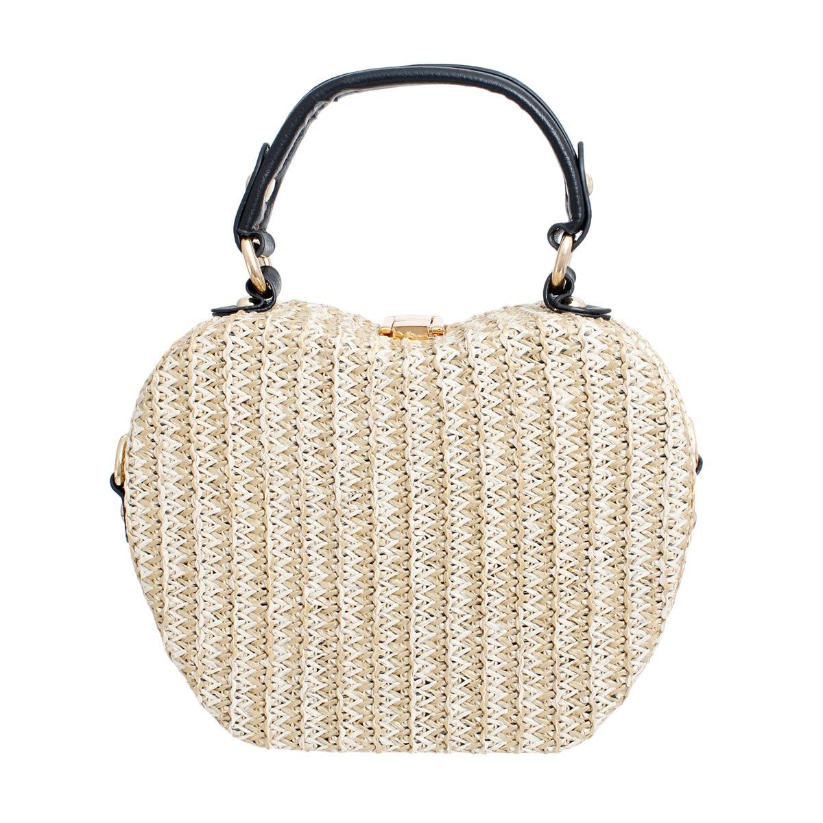 Hard Case Handbag Elephant Straw Bag for Women