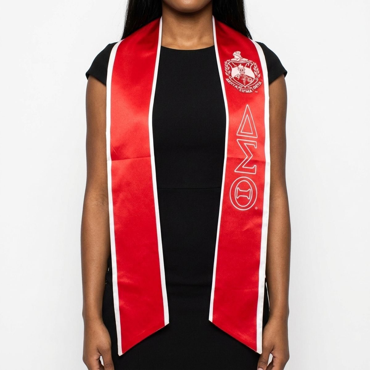 DST Print Legacy Honor Stole in Red with White