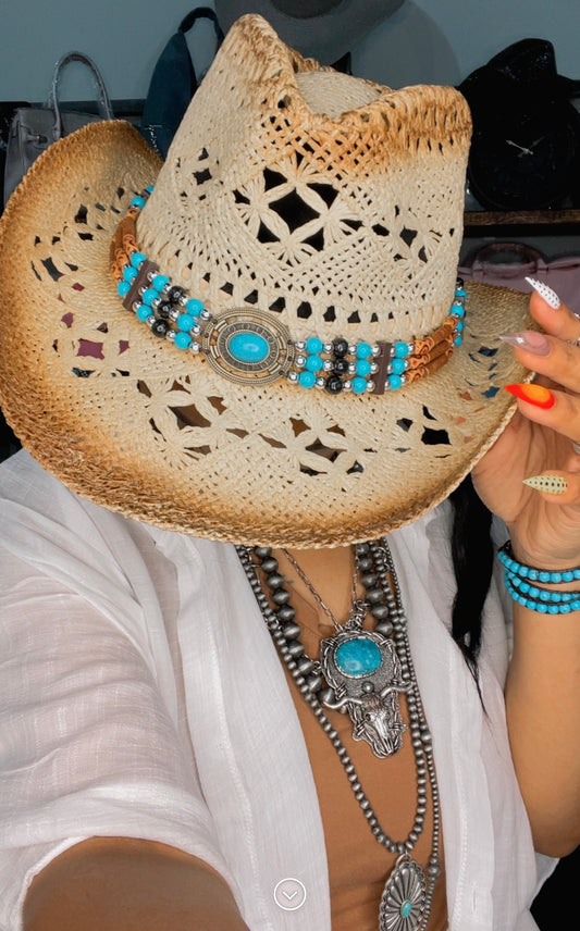 Rodeo Turquoise Cowboy Fedora