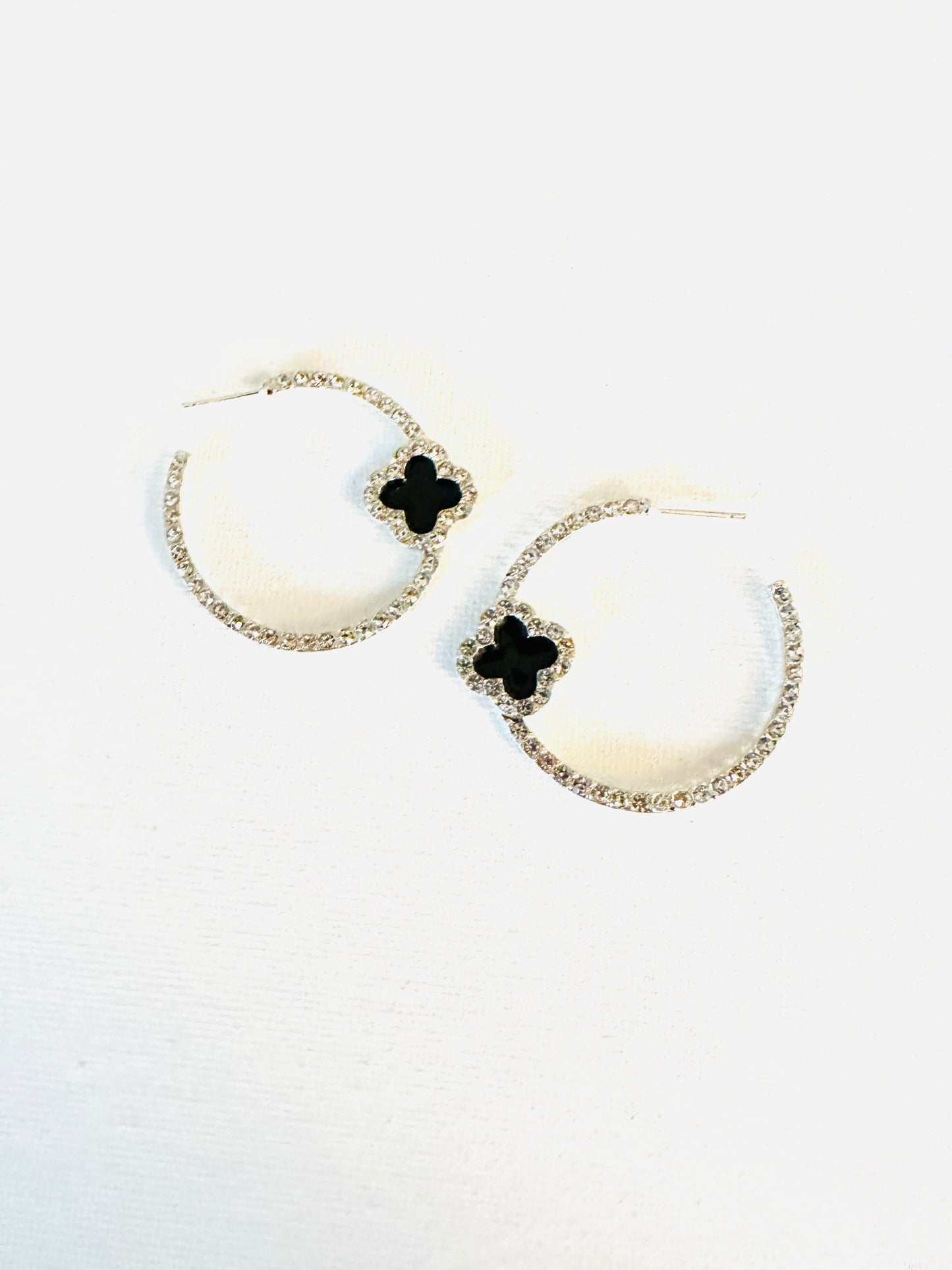 Clover Bling Hoops ACR1718