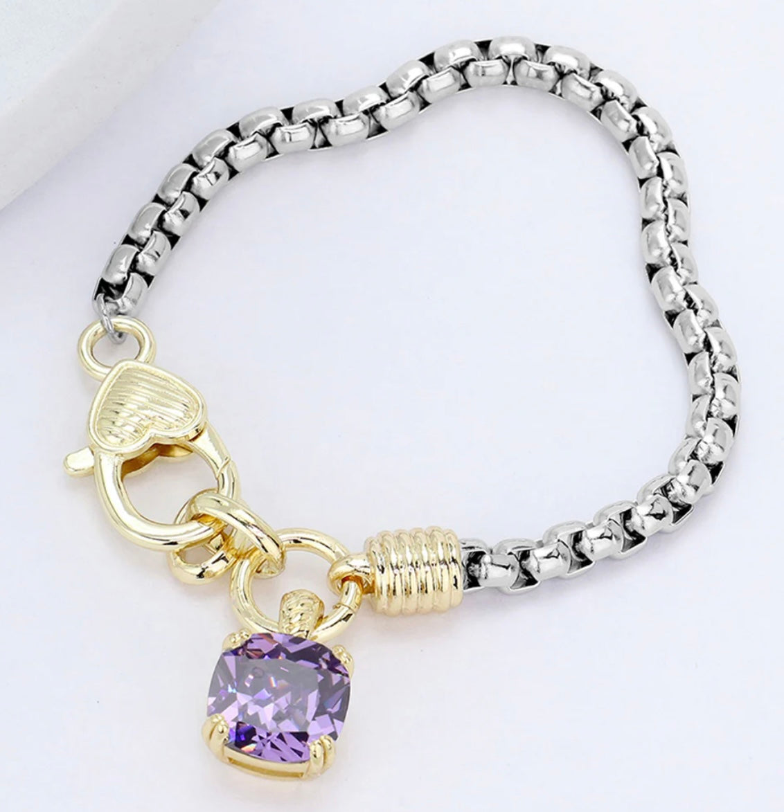 Stone Charm Bracelet