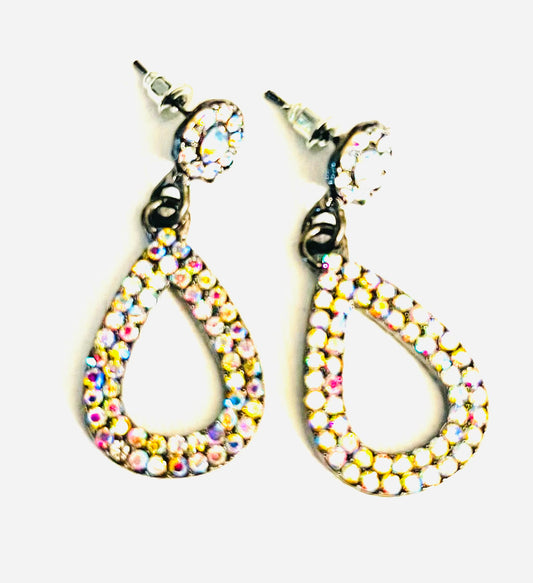 TEARDROP BLING EARRINGS 0761