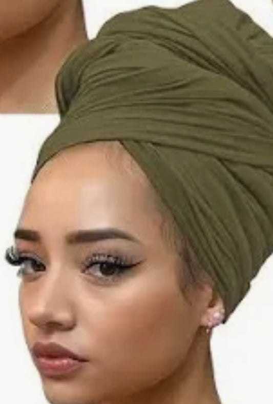 Long Satin Turban
