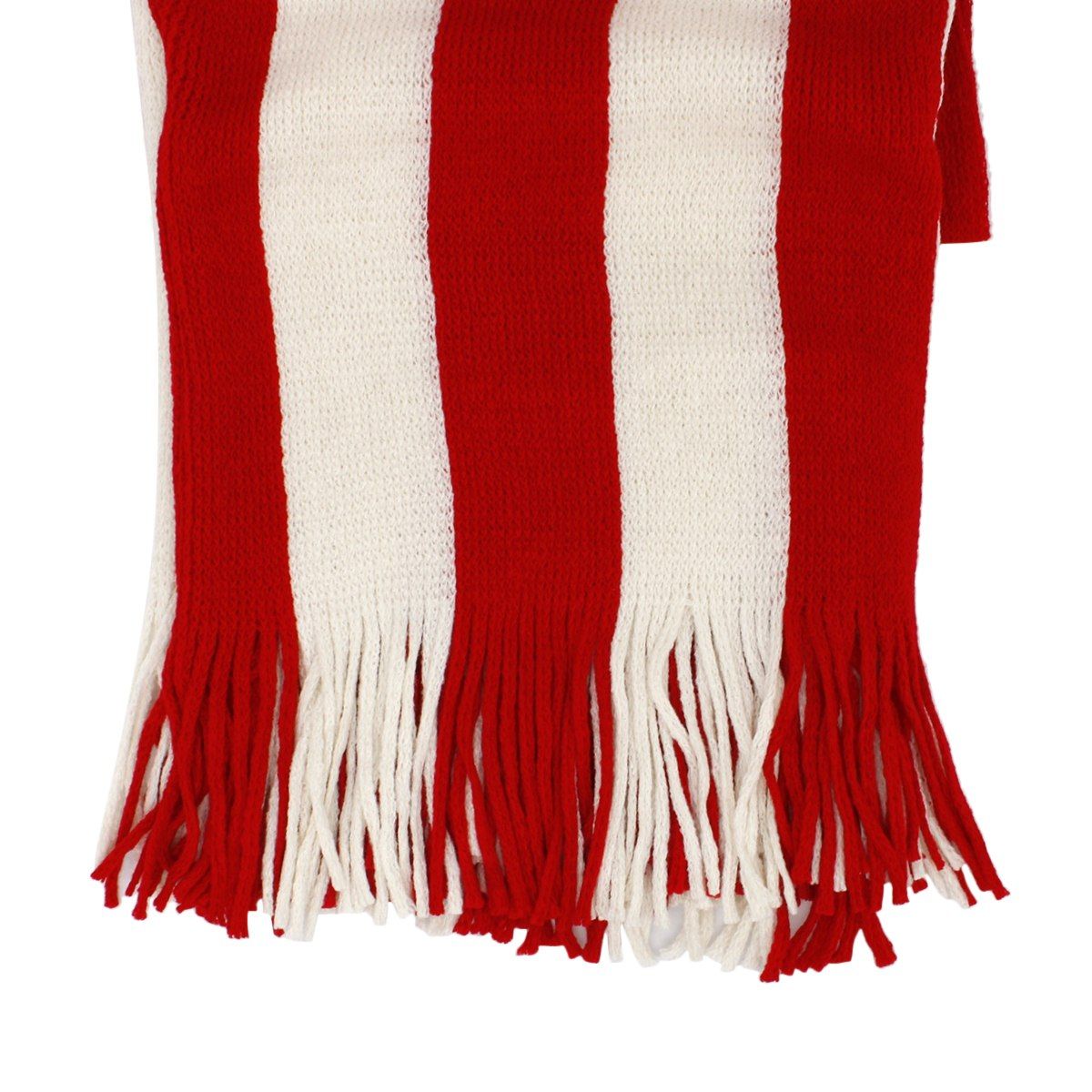 DST Red and Cream Stripe Fringe Cocoon Top