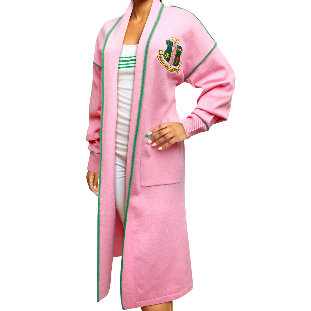 AKA Sorority X Large Long Duster Cardigan Women