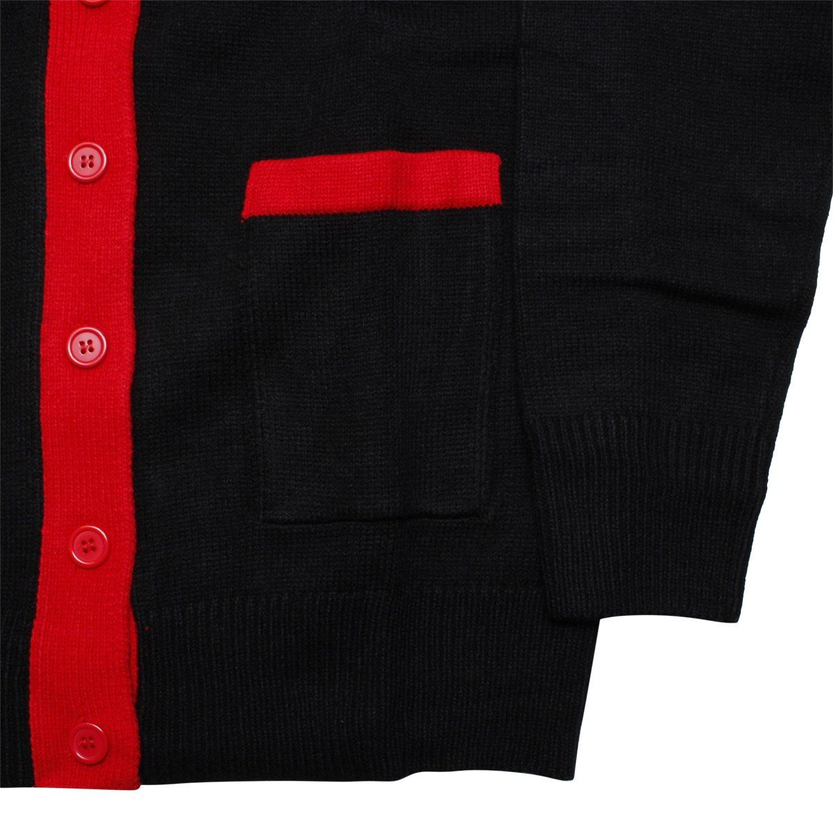 DST Sorority XL Black Letterman Sweater Cardigan