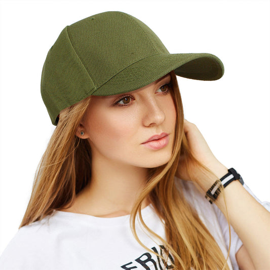 Hat Olive Canvas Baseball Cap for Women