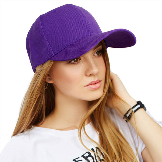 Hat Purple Canvas Baseball Cap for Women
