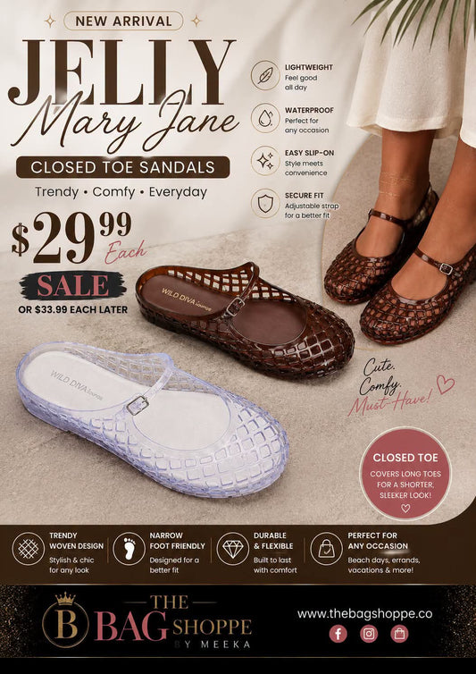 Mary Jane Jelly Sandals