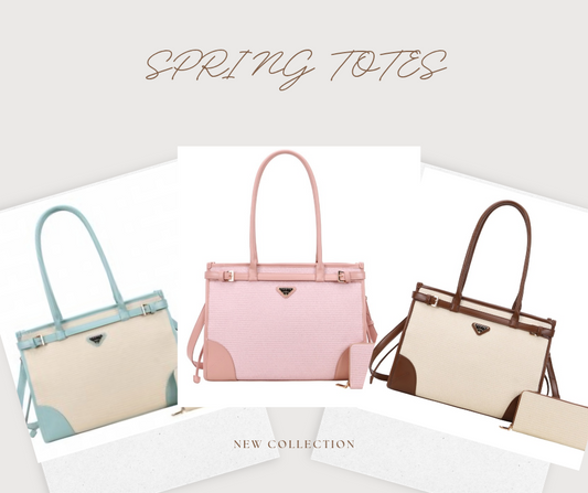 SPRING CANVAS TOTE & Wallet
