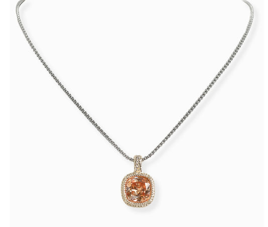 DY Square Stone Necklace