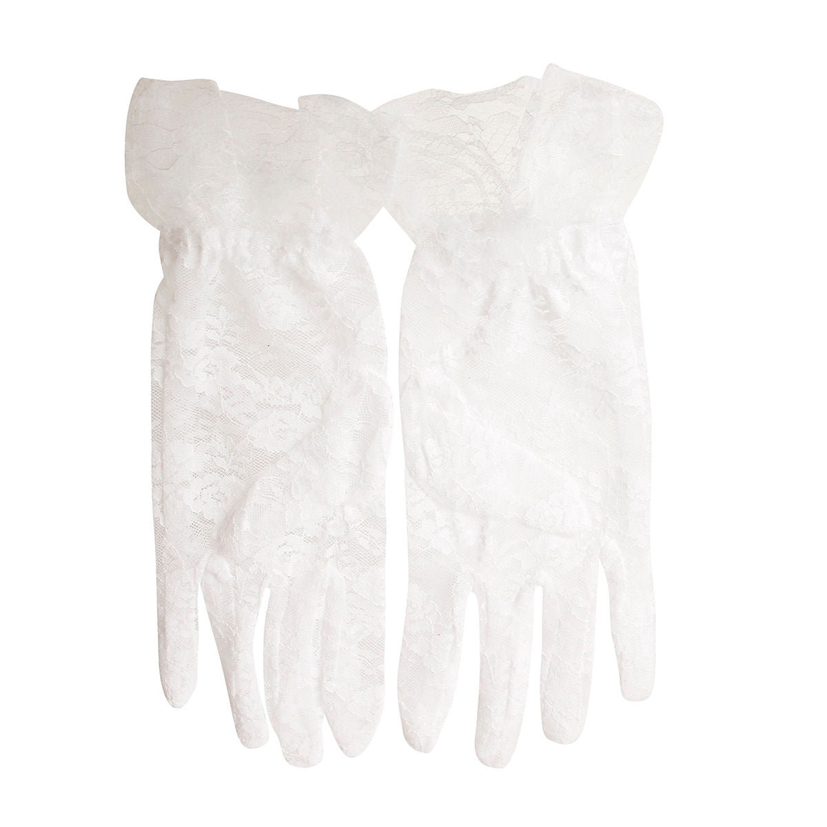 White Lace Gloves