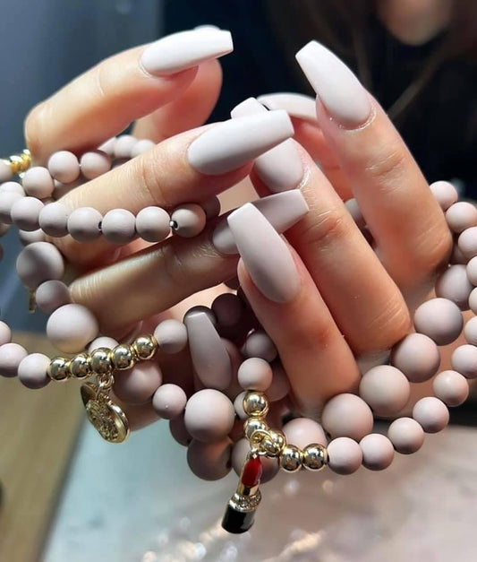 Matte Charm Bracelet Set