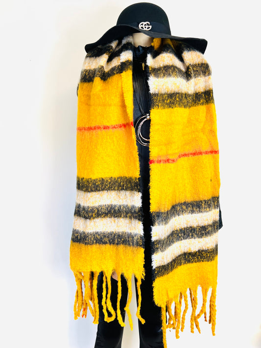 Thick Plaid Scarf