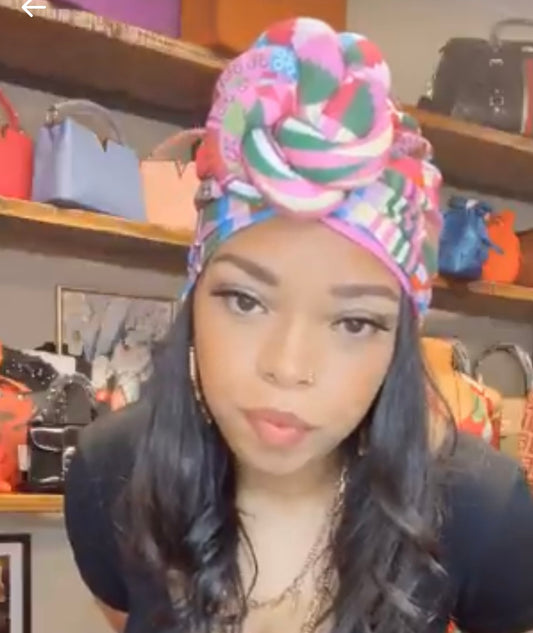 Patterned Busy Turban