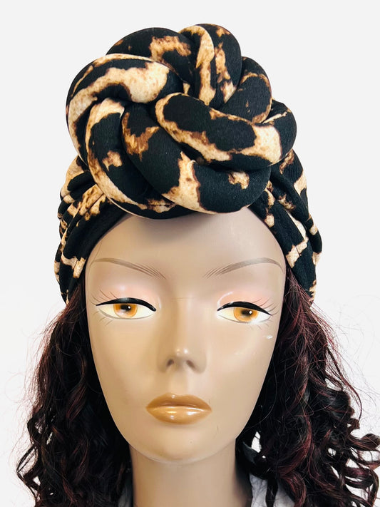 Leopard Knot Turban