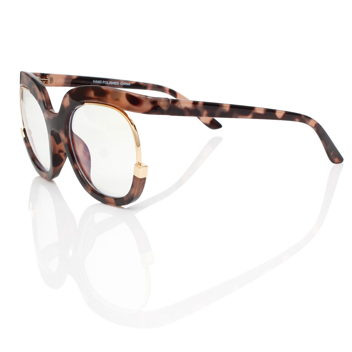 Glasses Light Brown Tort Blue Light Eyewear Women