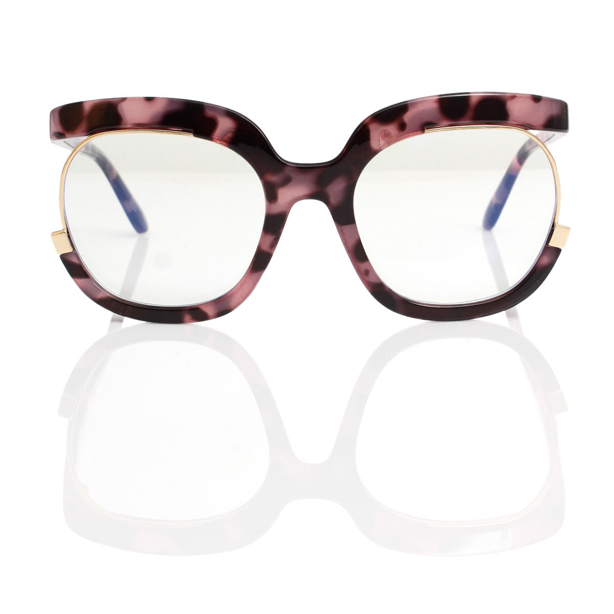 Glasses Pink Tort Blue Light Eyewear for Women