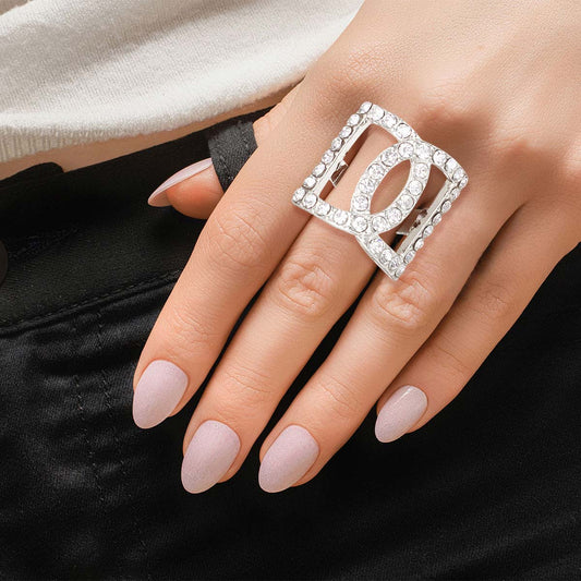 Silver Double D Ring
